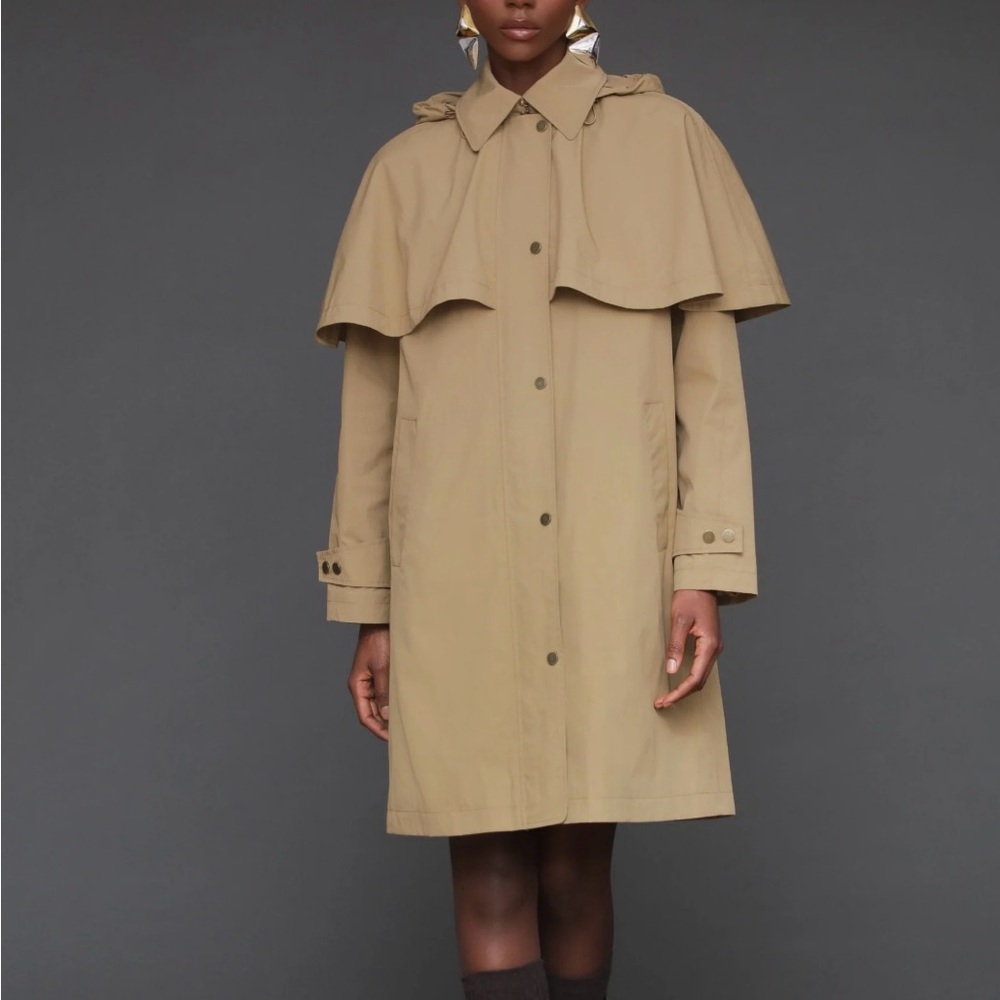 Avec Les Filles Nylon Cape Raincoat